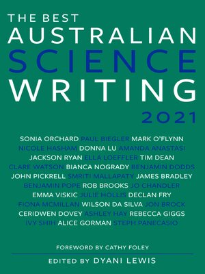 cover image of The Best Australian Science Writing 2021